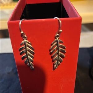 Silver Leaf Earrings
